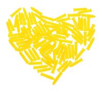 Cheville Murale M5 M6 M8 en Plastique Jaune 100 Pièces