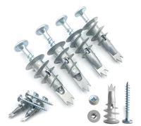 Cheville Placo, 50pcs Vis Placo Vis Autoforeuse Metal, Cheville Placo Charge Lourde Cheville Beton, Cheville Crampon, Clous, Vis et Fixations pour Béton, Briques, Plaques de Plâtre, 30mm