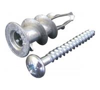 Cheville Plak métal pour plaques de plâtre et vis - boîte de 100 ING