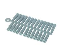 Cheville Plastique Universelle - Diam. Mèche 6 mm - Pour vis 2 à 5 mm - Lot de 100 pièces - Vert