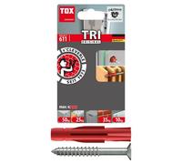 Cheville polyvalente TOX Tri 6/36 + vis blister - 10 pièces - 10701051