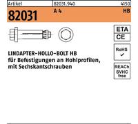 Cheville pour cavité R 82031 Vis à 6 pans HB 16-3 (120/71) A 4 1 pièce