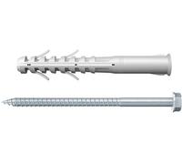 Cheville rallongée avec tirefond et rondelle SHR 14x135 SS/4B en sachet de 4 - - 26282