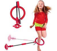 Cheville Skip Ball, Anneau de Saut de Cheville, Coloré Anneau de Saut Clignotant, Pliable Jouet d'Anneau de Saut de Cheville, pour Brûler Les Graisses Fitness, Dancing Ball Jouet, Toupie de Pied