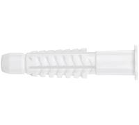 Cheville universelle d'installation, 4 ancrages, matière plastique, idéale pour fixer sur différentes surfaces
