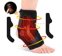 Chevillère chauffante pour cheville, thérapie par la chaleur et soutien de compression pour tendinite d'Achille, entorse, arthrite, récupération articulaire blessée, pied gauche et droit
