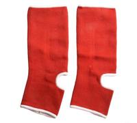 Chevillère de boxe en polyester élasthanne pour kickboxing Rouge Taille M | Mélange de polyester et d'élasthanne, doux et confortable, léger 70 g, taille M/L, boxe thaïlandaise