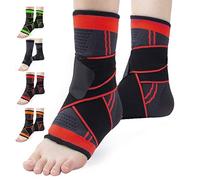 Chevillere entorse, Support de Cheville 1 Paire,Attelle de Cheville de Compression Réglable pour la Fasciite Plantaire et Le Soutien du Pied,Ligamentaire Entorses et Blessures Sport