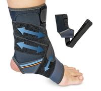 Chevillère pour entorse homme et femme avec plaques de support en PVC et bandes de compression réglables pour sports et extérieur avec protection contre les impacts, convient pour porter avec des