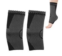 Chevillère Sport, 1 Paire, Antidérapant Compression Chevillère，Support de Cheville pour Hommes et Femmes, respirant et absorbant la sueur, Noir