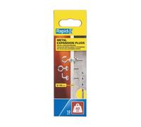 RAPID - Chevilles à Expansion en Métal pour Cloison en Plâtre de 6 à 16 mm, Lot de 12 Vis Crochet Mural, dont 4 pcs avec gond, 4 pcs avec crochet et 4 pcs avec piton, Charge Maximale 40 kg