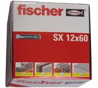 fischer - Chevilles nylon SX 12 x 60 / Boîte de 25