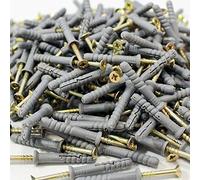 KLIMAS Chevilles à frapper 6 x 40 - 200 pièces - Chevilles à clou cruciformes prémontée
