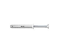 fischer - Cheville à frapper N 5 x 50/25 S à collerette fraisée et clou en acier électrozingué/Boîte de 100 Gris