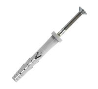 Chevilles à frapper nylon clou tête plate 6X32mm boîte de 200 - - YZP6032