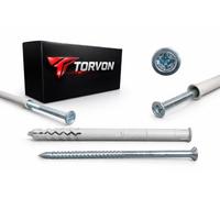 Chevilles à frapper TORVON avec collerette pour montage rapide 10x180 mm 25 pièces