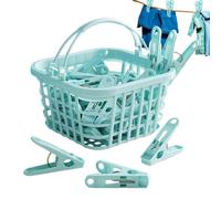 Chevilles À Linge - Chevilles À Blanchisserie Pour La Maison | 30 Petites Falaises Avec Clip De Poignée Douce Pour Chaussettes Serviettes Sous-vêtements Bras Bhs Supports Portables Pour Cartes De Voeu