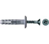 Fischer Cheville-clou NP 5x30/1 – collerette bombée, acier électrozingué, Pozidriv – Boîte de 100