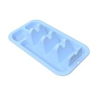 Chevilles à queues - Plaques en silicone sûres au micro-ondes | Assiette de service en coquillage avec 3 séparateurs, plateau réutilisable en silicone qui ne glisse pas avec 2 comm