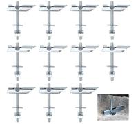 Chevilles Bascule M8x100mm 11x Acier Galvanisé, Support Poids Lourd Cloison Sèche, Suspension Objets Lourds