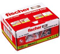 Fischer Cheville bi-matière DUOPOWER multi-matériaux 6 x 30 Boîte de 100