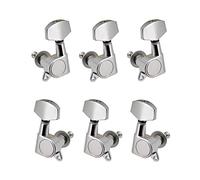 Chevilles Cordes Guitare Perges De Guitare Scellées. 3L3R Réglage des Tonneaux À Cordes De Guitare Acoustique Électrique (Color : Chrome)