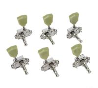 Chevilles d'accordage de luxe 3 L compatibles avec les instruments de style Gibson - Paire gauche et droite - En métal - Construction stable