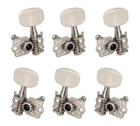 Chevilles d'accordage pour guitare Lot de 6 mécaniques for guitare acoustique, boutons 3L et 3R, chevilles d'accordage en métal, accessoires Pour accorder une guitare