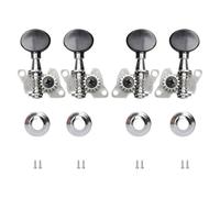 Chevilles d'accordage pour ukulélé de style classique, mécaniques 2L + 2R, boutons ouverts pour ukulélé, pièces de guitare avec 4 cordes, mécaniques durables, faciles à installer, idéal pour remplacer