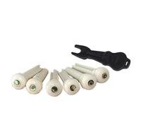 Chevilles de chevalet de guitare de qualité professionnelle, matériau en os durable, ajustement précis pour l'entretien de la guitare acoustique, remplacement des cordes - Essentiels pour musiciens et