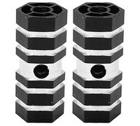 Chevilles de vélo durables, robustes, portables, antidérapantes, accessoires de vélo pour le cyclisme en montagne, 2 pièces (Noir)