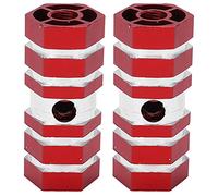 Chevilles de vélo durables, robustes, portables, antidérapantes, accessoires de vélo pour le cyclisme en montagne, 2 pièces (Rouge)