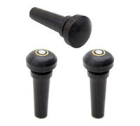 Chevilles de violon en ébène, Lot de 3, noir, DIY du violon, changement de la qualité sonore, pour violon, joueurs de et amateurs, usage orchestre