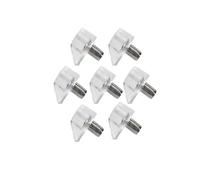 Chevilles d'étagère transparentes, Support en plastique stratifié, étagères d'armoire fixes, de meubles plaque verre 50/10 pièces(Brown 100pcs)