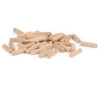 Chevilles en bois 1kg - 8 x 40 mm (~600 pièces) | Chevilles en bois cannelées | Chevilles en hêtre massif dans une boîte robuste | Idéal pour fraiseuse à chevilles et Meisterdübler