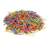 chevilles en bois, Bâtonnets en bois for bricolage, allumettes multicolores, 0,2 x 4, cm, paquet de 1000(Colorful)