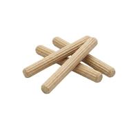 Chevilles en bois de hêtre 6 x 50 mm - Pièce de rechange 101339 compatible avec les étagères IKEA KALLAX (4, hêtre)