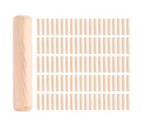 Chevilles en bois, Goupilles de cheville en bois 500 pièces goupilles séchées au four, chevilles cannelées et biseautées for le travail du, artisanat dur, for meubles, bricolage