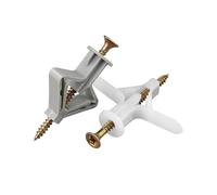 Chevilles en plastique en forme d'avion for plaques de plâtre, fixations for cloisons sèches, tubes d'expansion for douilles de plaques de plâtre(A4336-2A)