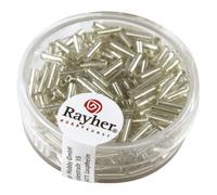 Chevilles en verre, 7/2 mm, avec garniture argent, boîte 15 g, argent