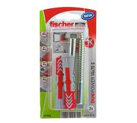 fischer - Cheville tous matériaux DuoPower 14x70 avec vis/Blister de 2