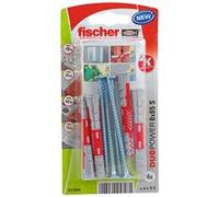 Fischer Set de chevilles DuoPower 537664 - 8 x 65 mm S K NV - 1 set