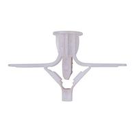 Chevilles et vis murales en placoplâtre, 50/100 pièces Kit d'ancrage pour cloison sèche pour tube d'expansion(blanche)