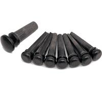MARTIN Set de chevilles ébène, en résine noire (APP17)