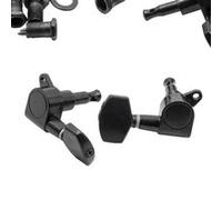Chevilles mécaniques 3R3L vhbw - Pour guitare électrique/folk, trou de perce 10 mm, noir
