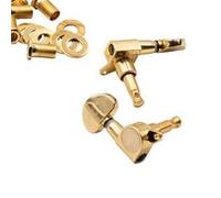 Chevilles mécaniques vhbw 3R3L pour guitare acoustique - trou de perce 10 mm - finition or