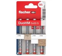 Chevilles métallique pour corps creux DuoHM 5X55 embout TX - FISHER - 572915 G