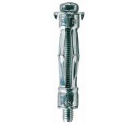 Molly M16100PB-XJ Chevilles métalliques 100 pièces 5x36 mm + vis - matériaux creux - conditionnement Pro, Gris, Set de 200 pièces