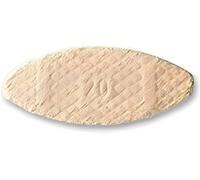Chevilles plates en bois pour travaux manuels, lames d'assemblage - Biscuits Lamelles - Chevilles en bois de haute qualité pour le bricolage et la menuiserie (100 pièces, numéro 20)