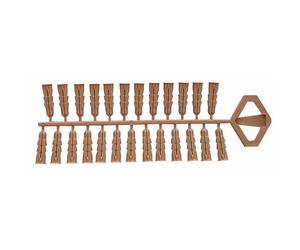 Chevilles polypropylène en grappe Arpon - 8x32 mm - 100 pièces SPIT